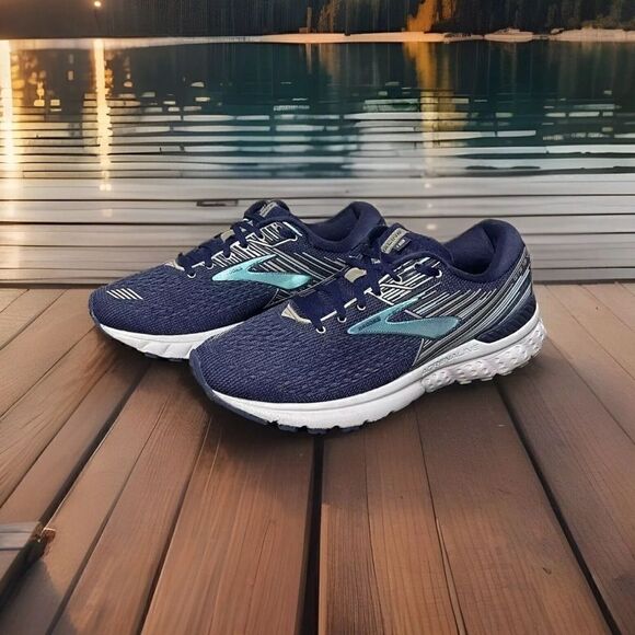 Brooks Adrenaline GTS 19 1202841B450 Blue Women’s Running Shoes Size 10.5B - Picture 1 of 16